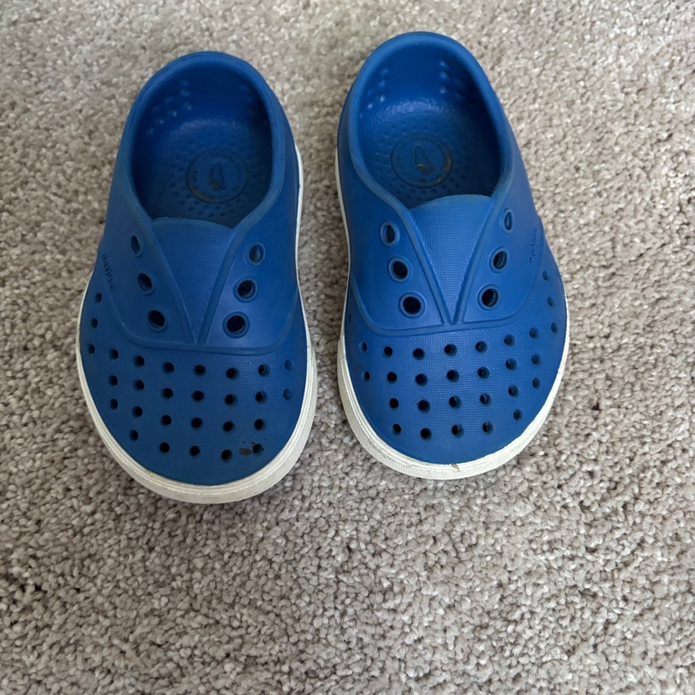 Native Shoes Blue and White Water Shoes Slip-On